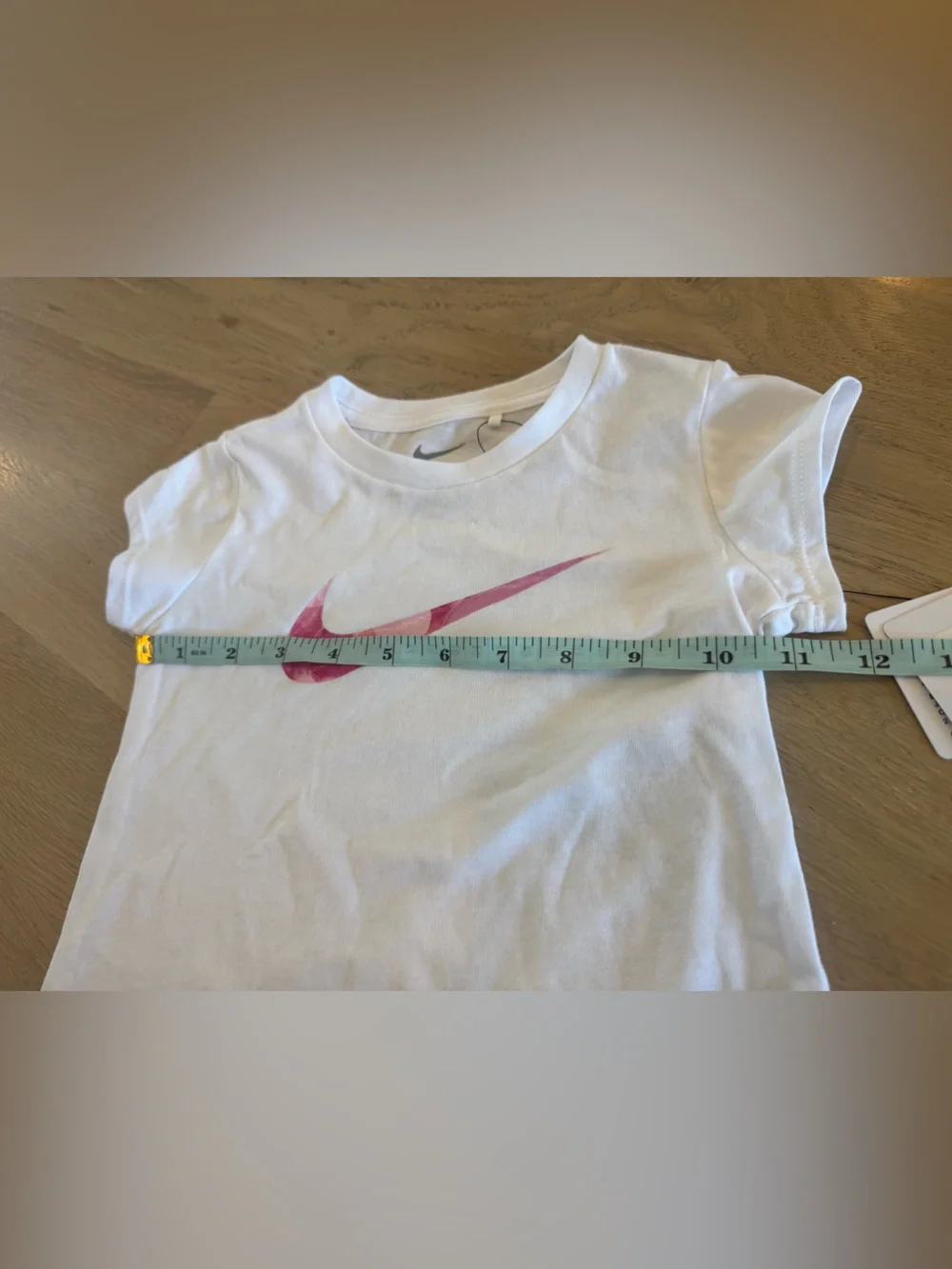 Nike Move with Nature short sleeve tshirt white / pink girls size 3T NWT